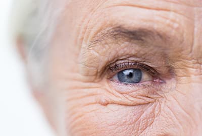 Close Up Of Senior's Eye